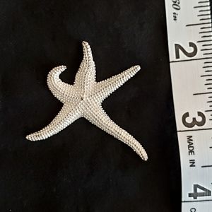 Yoga, dancing Starfish sterling silver charm